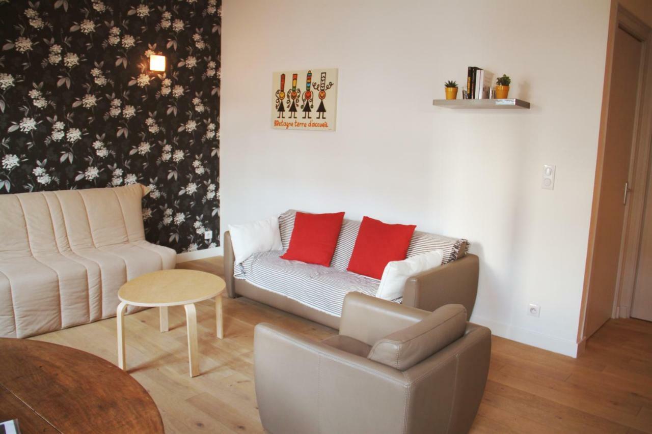 Apt 1 Ch - Centre Ville Vannes - Gare A Pied - Parking ภายนอก รูปภาพ